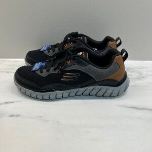 Skechers Mens Betley Air Cooled Color: Gray Black Style: 232046-BKCC Size 10
